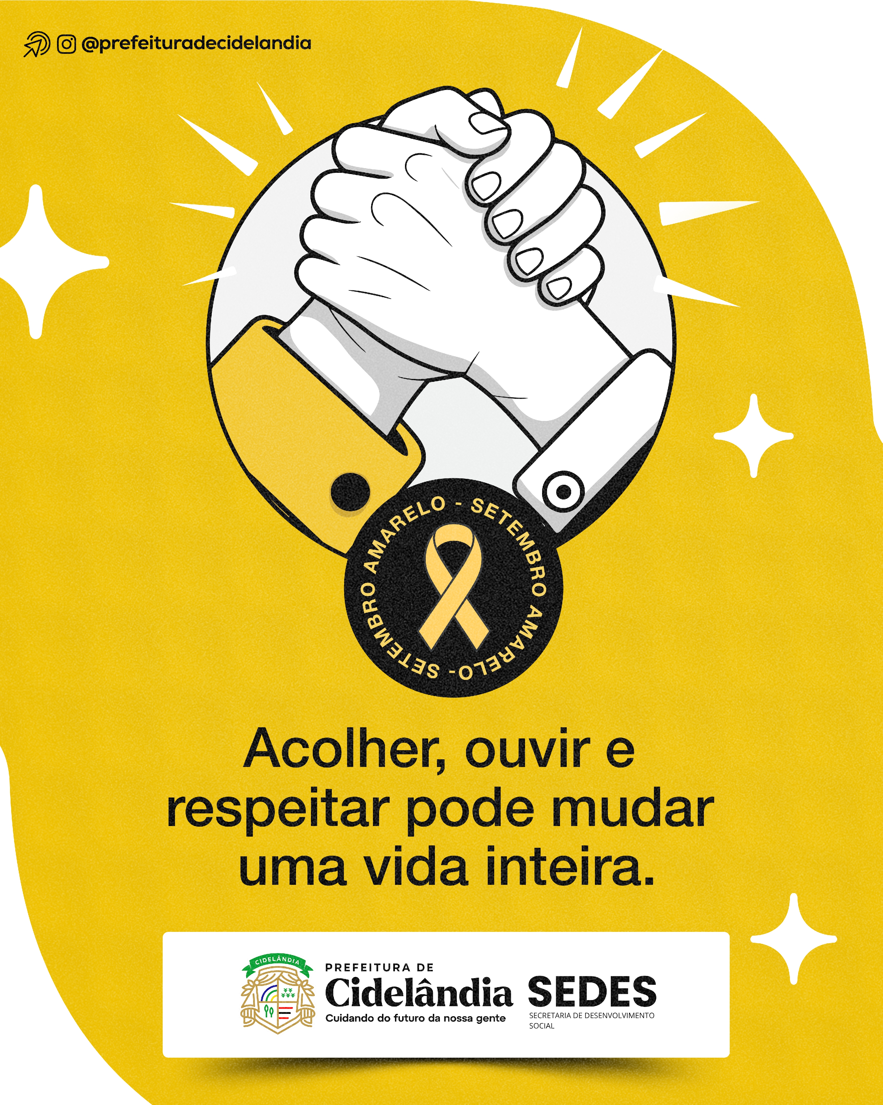 SETEMBRO AMARELO: SECRETARIA DE DESENVOLVIMENTO SOCIAL INICIA CAMPANHA DE PREVENÇÃO AO SUICÍDIO