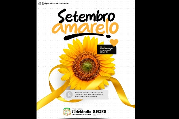 SETEMBRO AMARELO: SECRETARIA DE DESENVOLVIMENTO SOCIAL INICIA CAMPANHA DE PREVENÇÃO AO SUICÍDIO