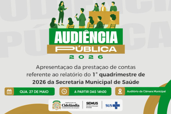 Prefeitura de Cidelândia promove Audiência Pública da Saúde
