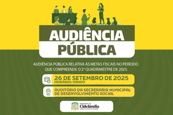 Audiência Pública – Avaliação das Metas Fiscais do 2º Quadrimestre de 2025